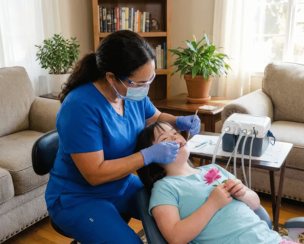 Solange Smiles at Home Autism Friendly Dental hygenist
